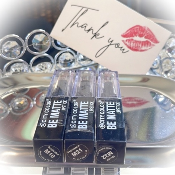 💕City Color Be Matte Lipstick Lot of 3💕 - Picture 4 of 6